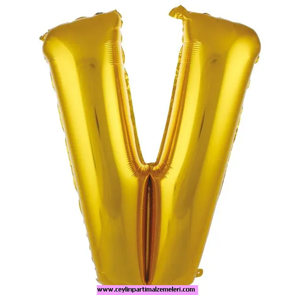 V Gold Folyo Balon